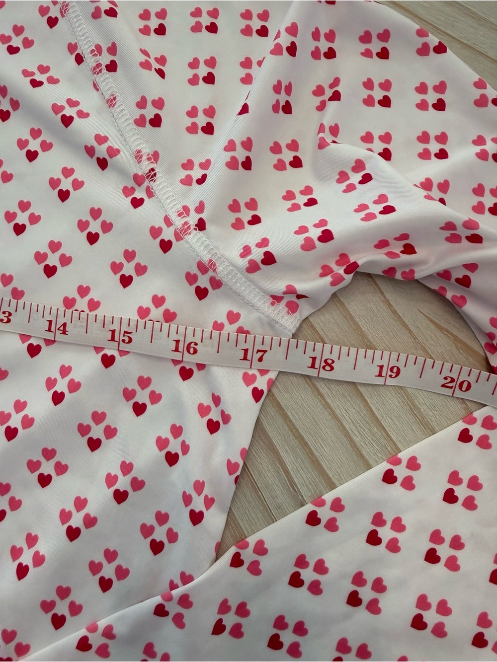 Jofit White Zip-Front Top with Pink and Red Heart Print - Picture 6 of 7